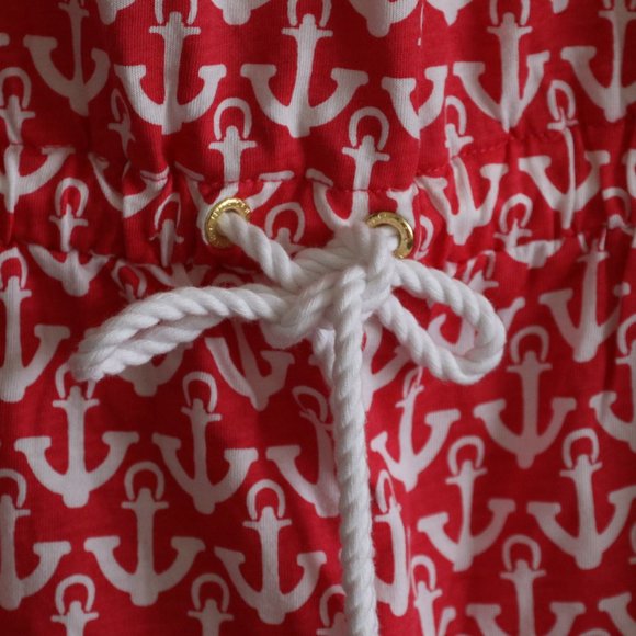 Tommy Hilfiger Strapless Anchor Drawstring Dress Cotton M New - Picture 3 of 6